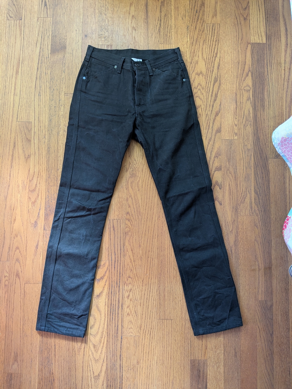 Topo Designs Men's Black Slim Straight Jeans
